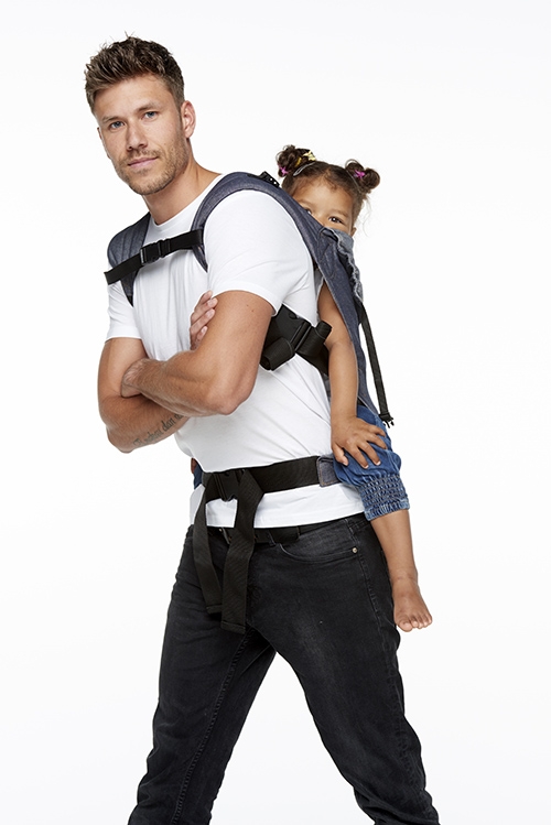 Babydrager Click Carrier Classic Toddler Dark Jeans Met Peuter Bykay