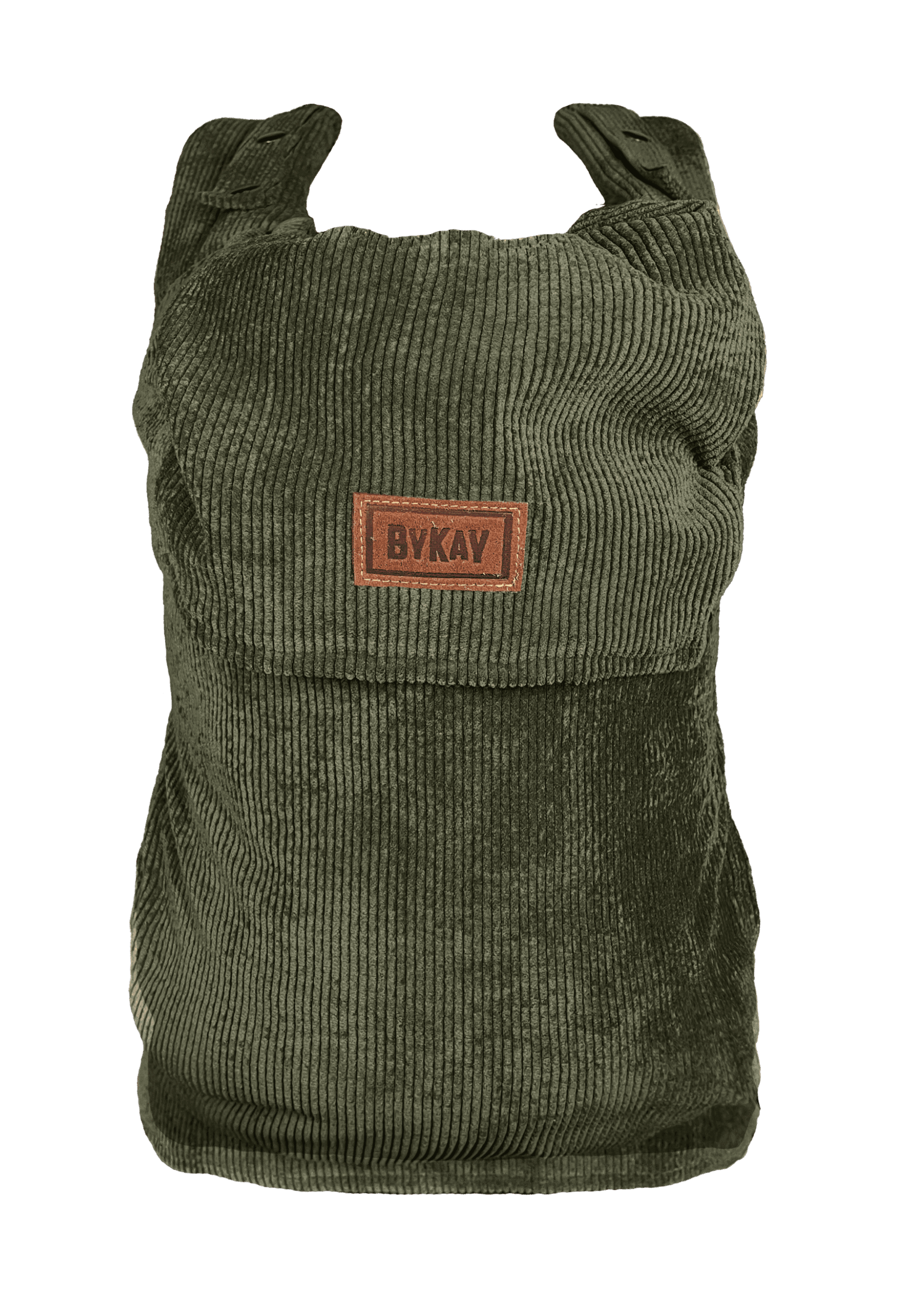 ByKay draagzak Click Classic Ribbed Velvet Moss Green