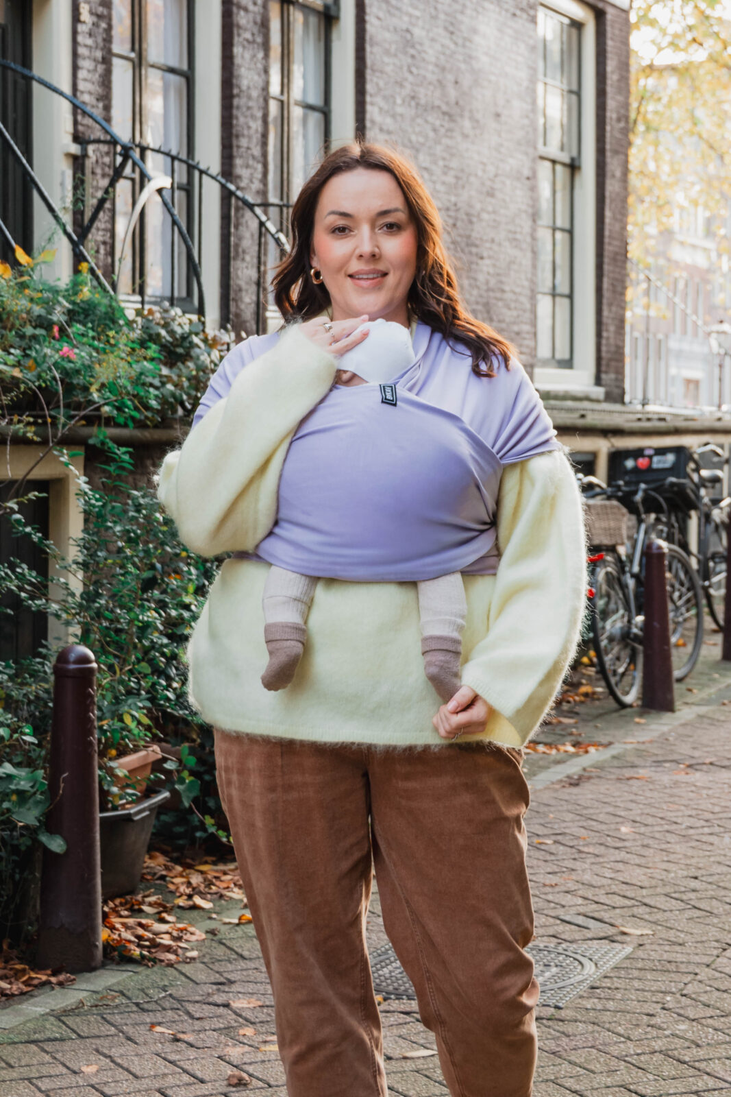 ByKay x Mascha draagdoek Stretchy Deluxe Bamboo Lilac