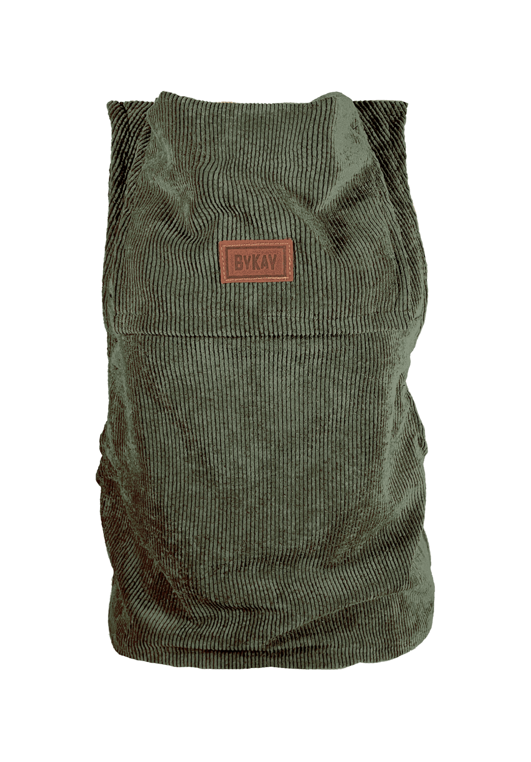 ByKay Inlay Ribbed Velvet Moss Green